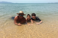 warming in the sun & sand