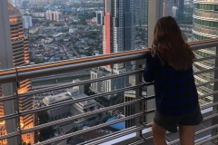 sky bridge view at sunset