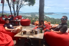 enjoying our table