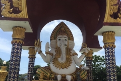 one  of the many statues